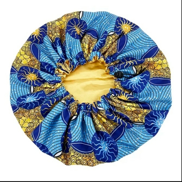 African print Satin Lined Bonnet - Picture 2 of 2